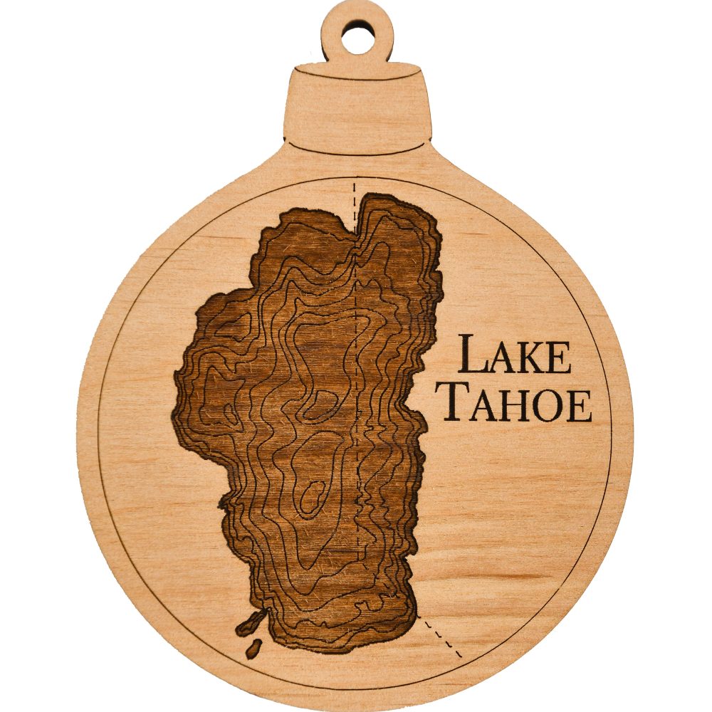 Lake Tahoe Engraved Ornament