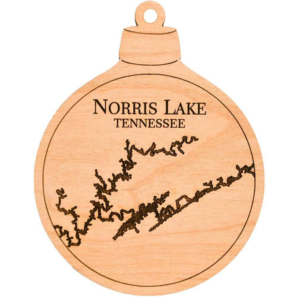 Norris Lake Engraved Nautical Ornament