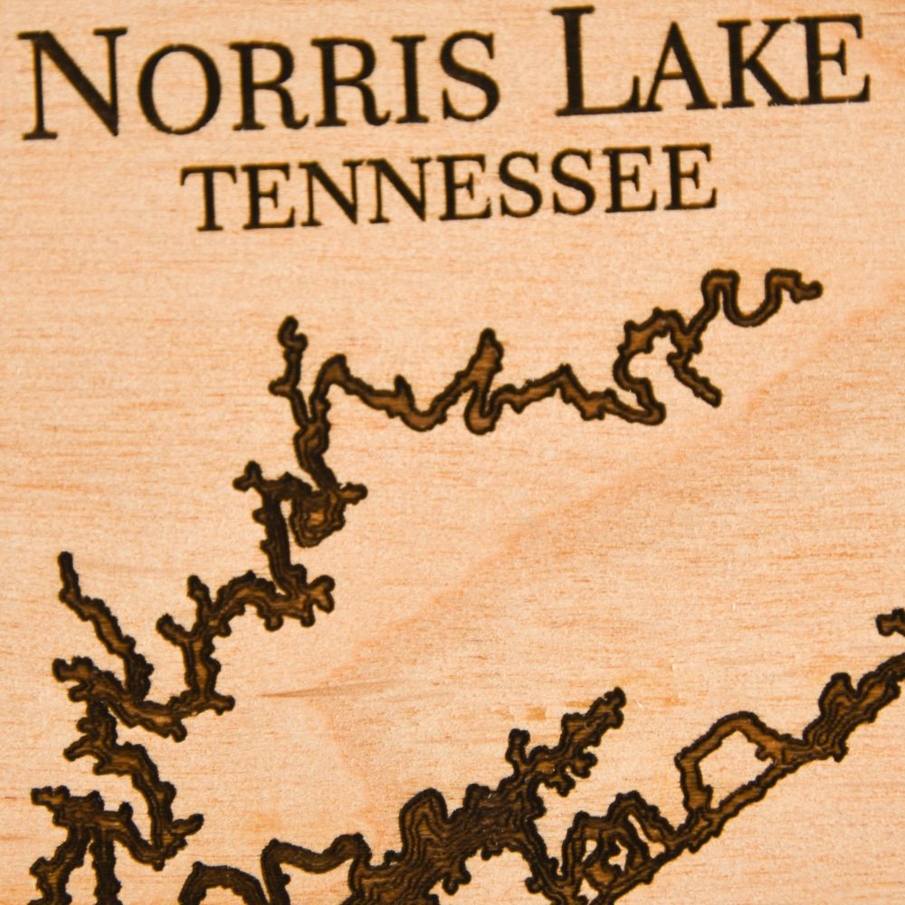 Norris Lake Engraved Nautical Ornament Detail Shot
