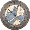 Old Silver Beach Tide Clock Driftwood Accent with Deep Blue Water Product Shot
