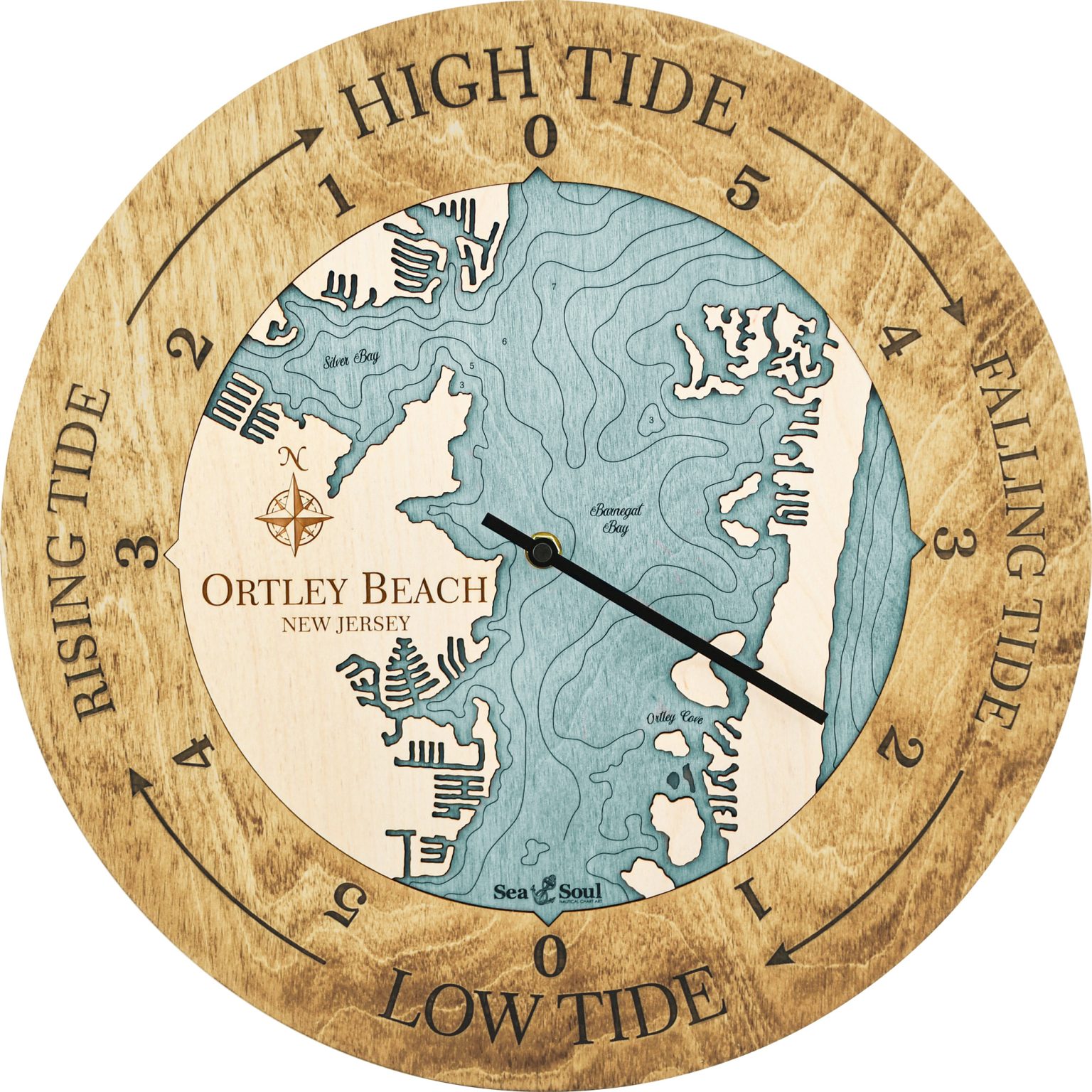 Ortley Beach Tide Clock Sea and Soul Charts