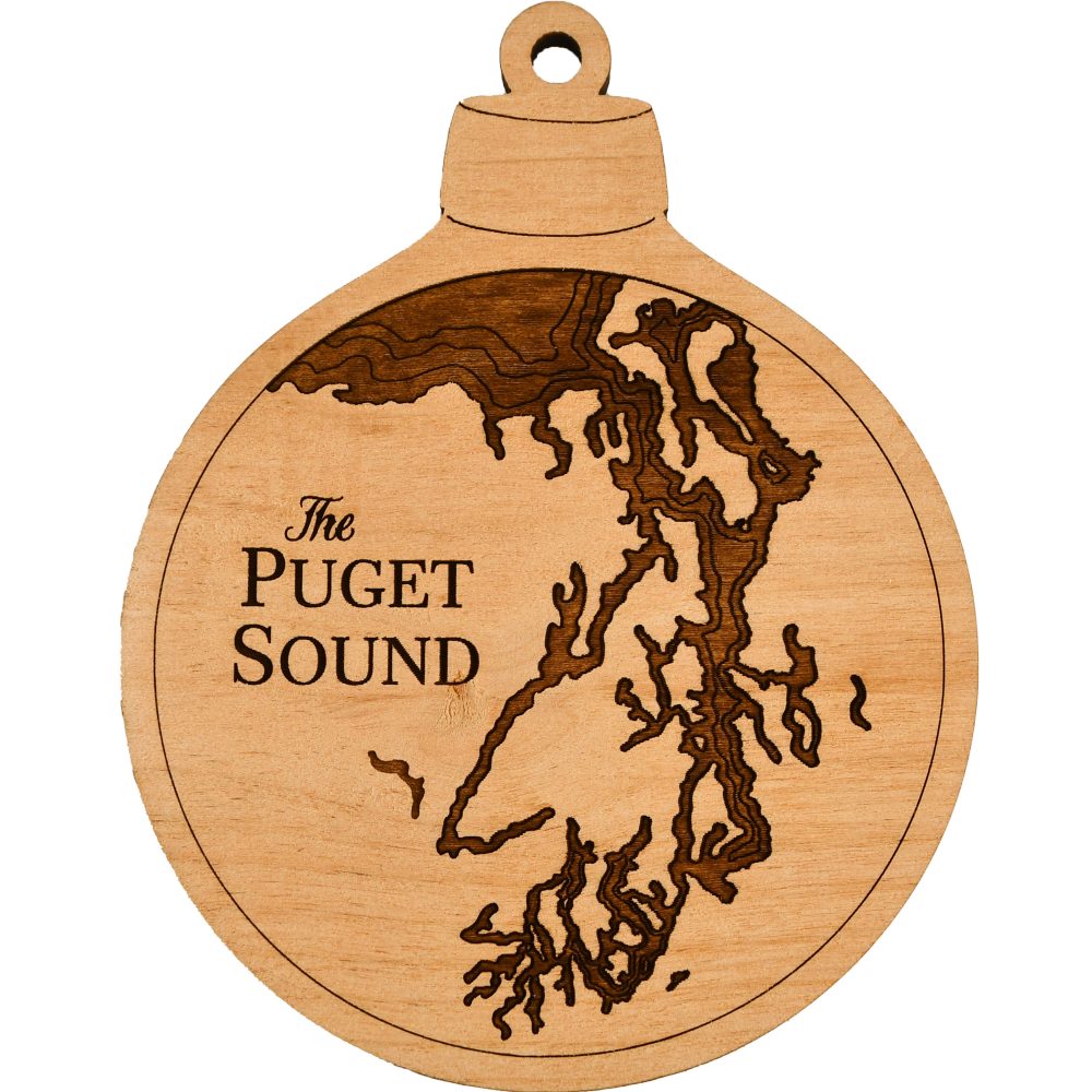 Puget Sound Engraved Nautical Ornament
