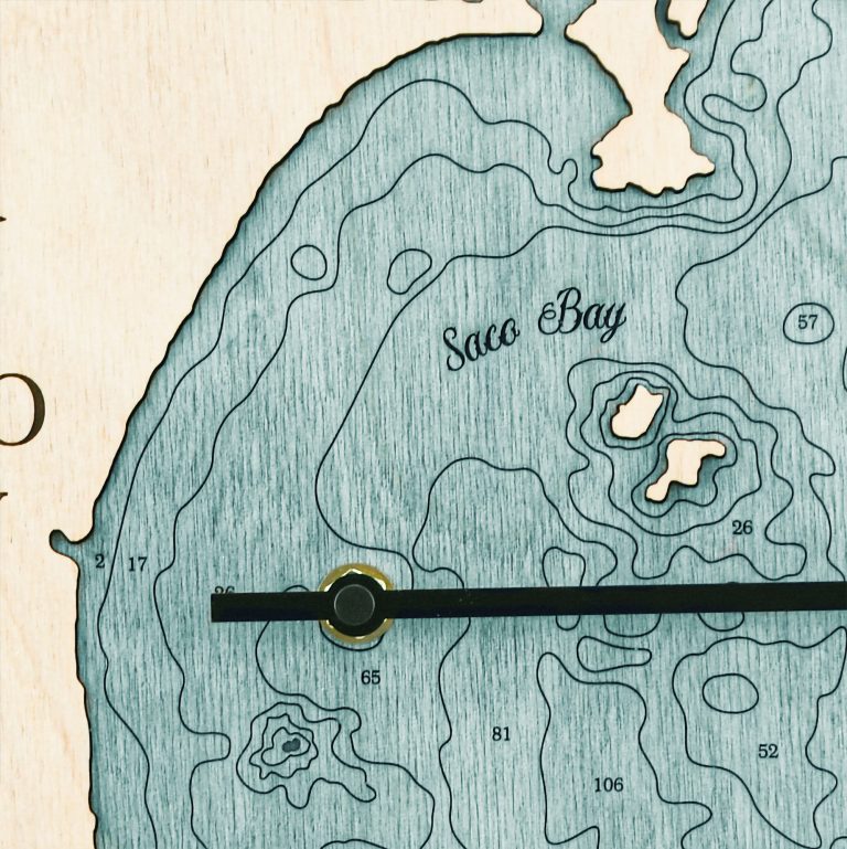 Saco Bay Tide Clock Sea and Soul Charts