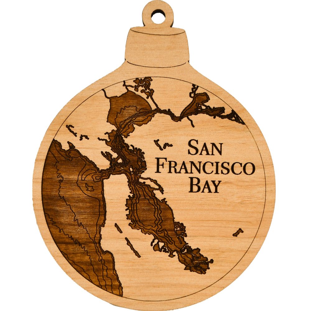 San Francisco Engraved Ornament