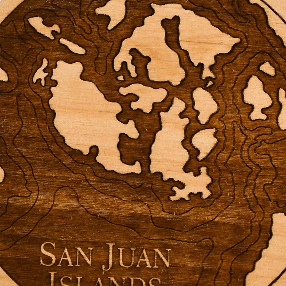 San Juan Engraved Nautical Ornament Detail Shot