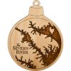 Severn River Engraved Nautical Ornament