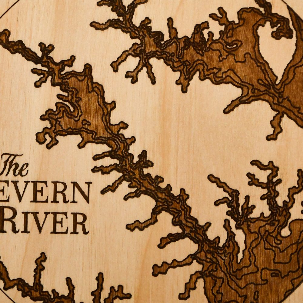 Severn River Engraved Nautical Ornament Detail Shot