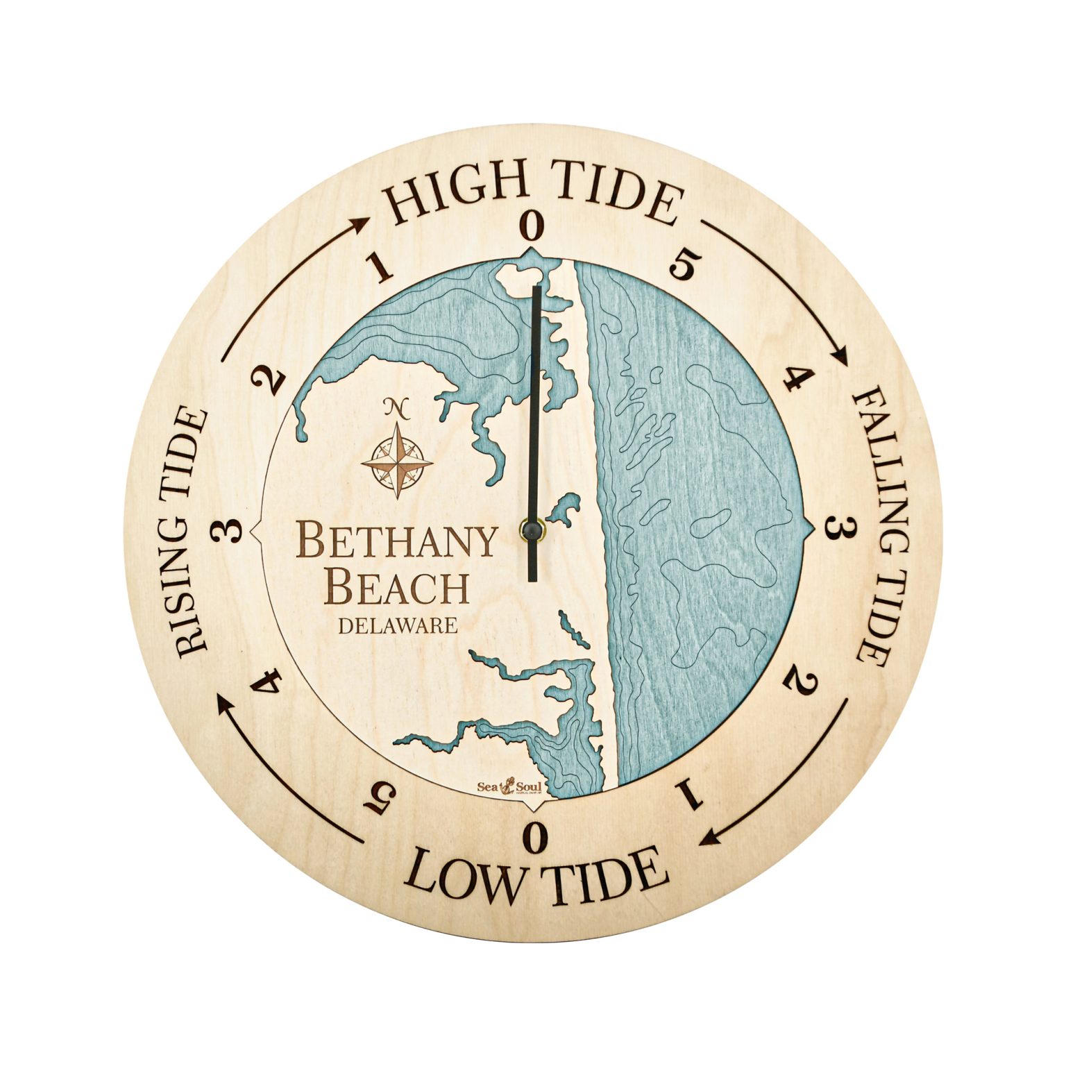 Bethany Beach Tide Clock Sea and Soul Charts