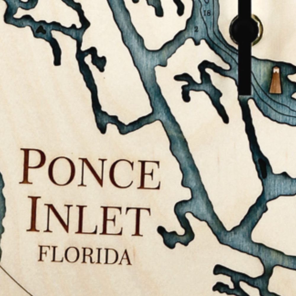 ponce-inlet-24" tide-clock-birch-db-detail