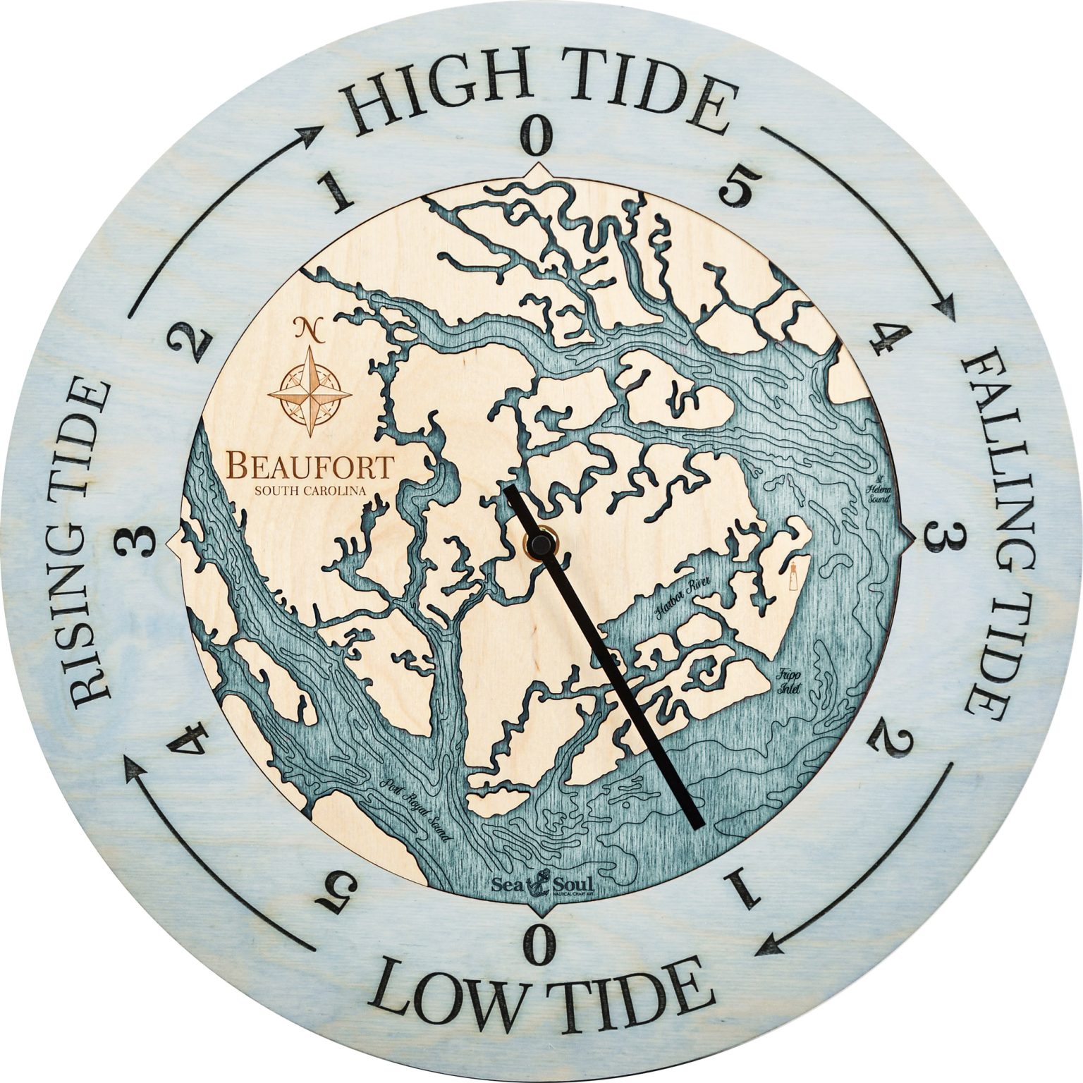 Beaufort South Carolina Tide Clock Sea and Soul Charts