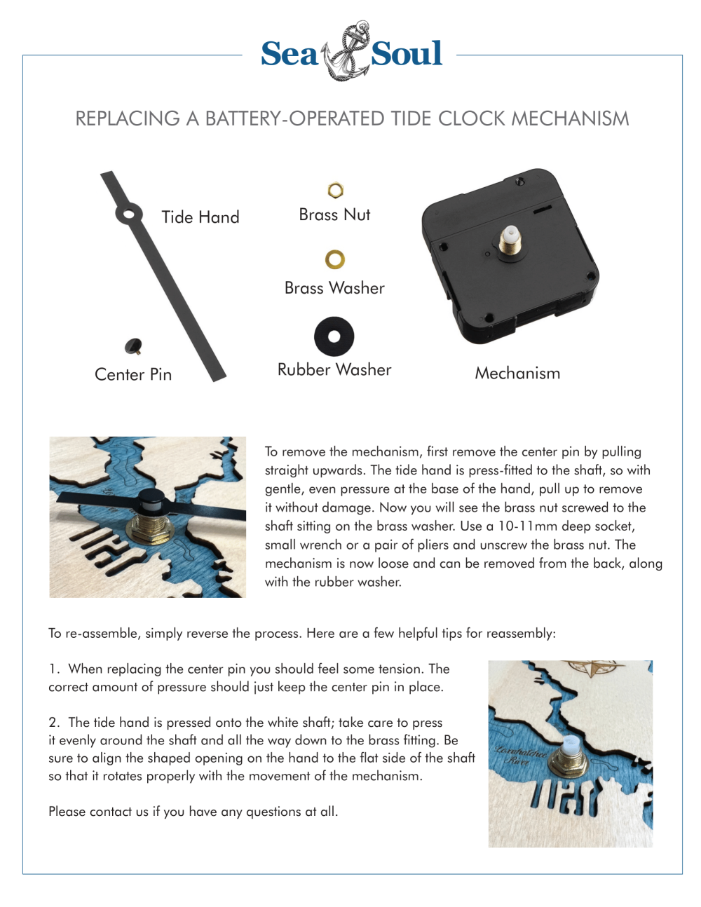 Replacing your Tide Clock mechanism
