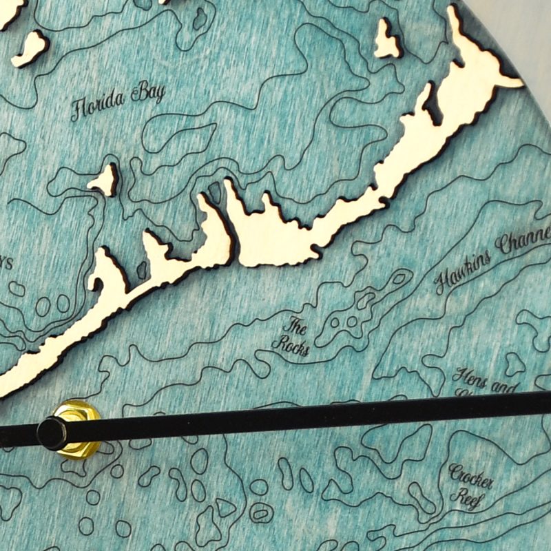 Islamorada 16" Tide Clock Sea and Soul Charts