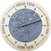 Islamorada Tide Clock birch deep blue