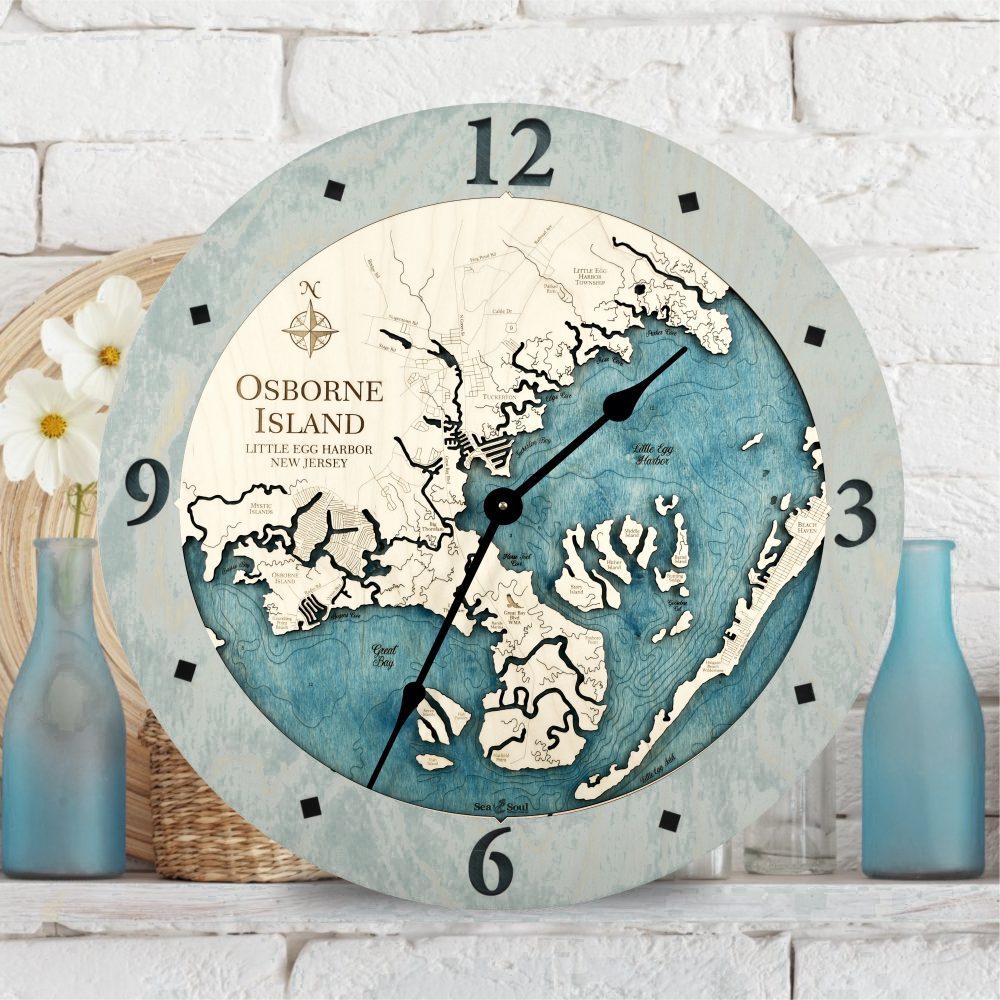 Osborn Island New Jersey Wall Clock