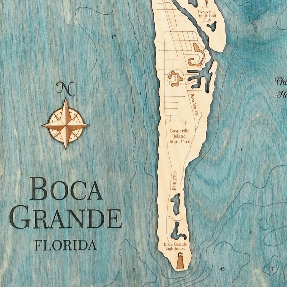 Boca Grande Boat Cleat Serving Tray details