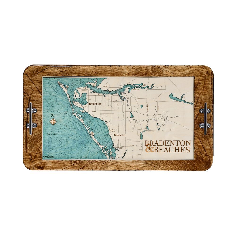 Bradenton and Beaches Boat Cleat Serving Tray