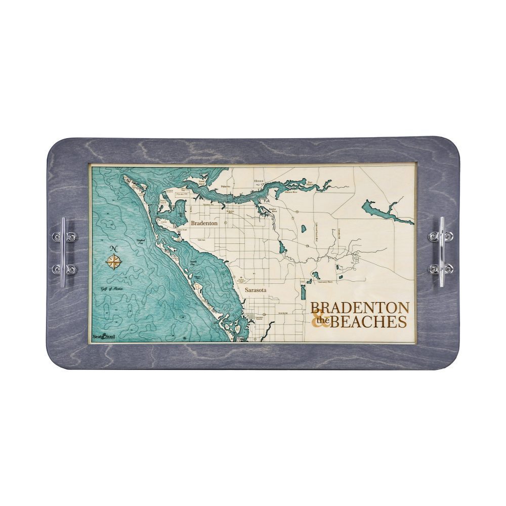 Bradenton and Beaches Boat Cleat Serving Tray