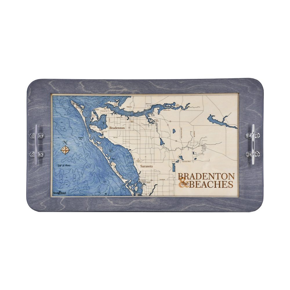 Bradenton and Beaches Boat Cleat Serving Tray