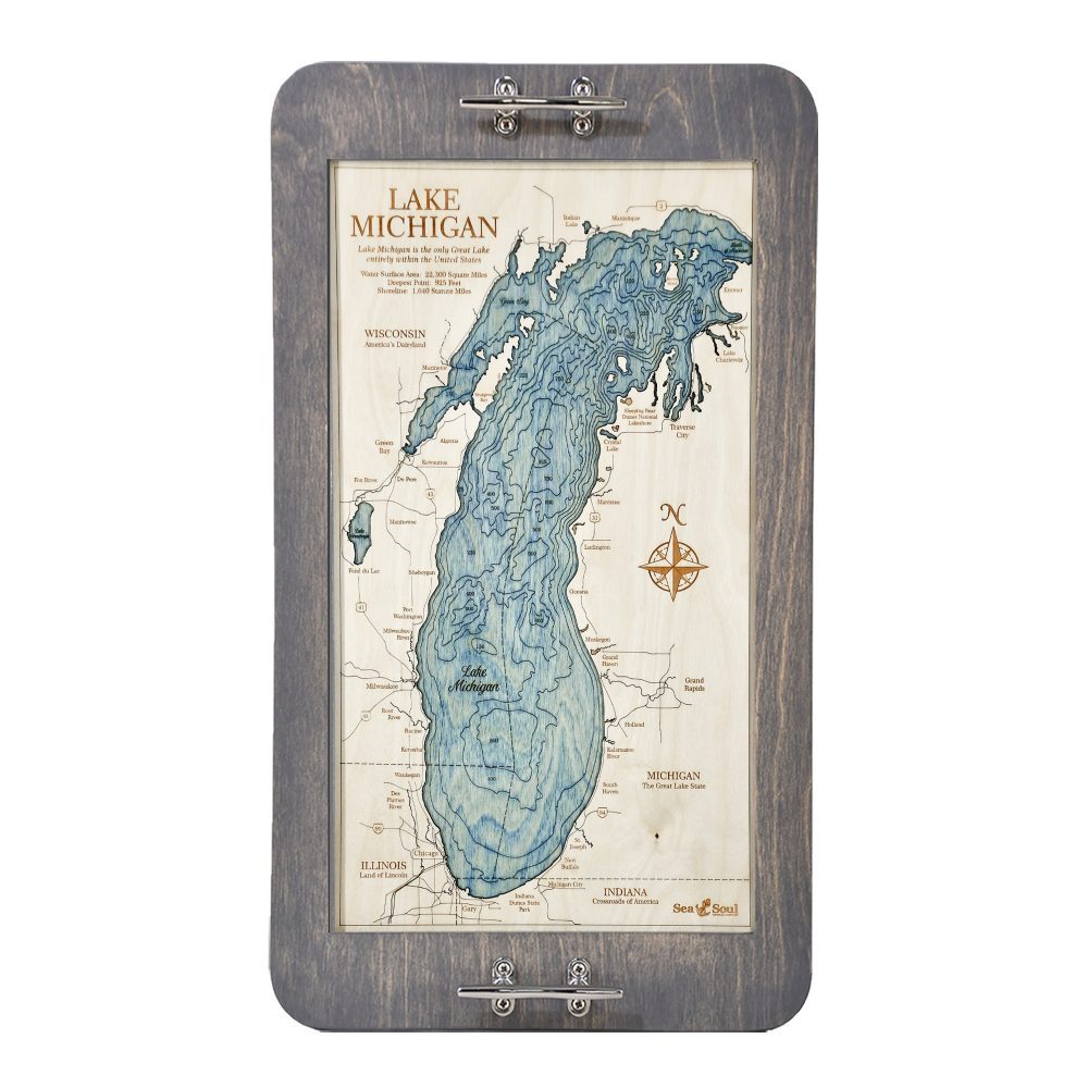 Lake Michigan boat cleat serving tray