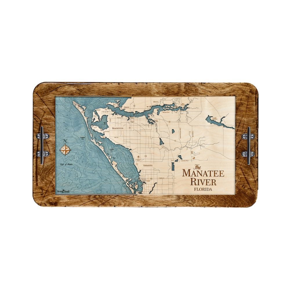 Manatee River boat cleat serving tray