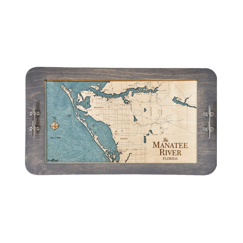 Manatee River boat cleat serving tray