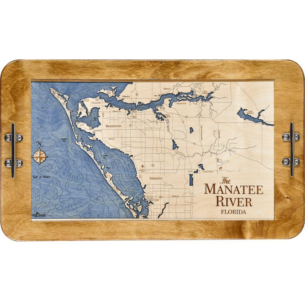 Manatee River boat cleat serving tray