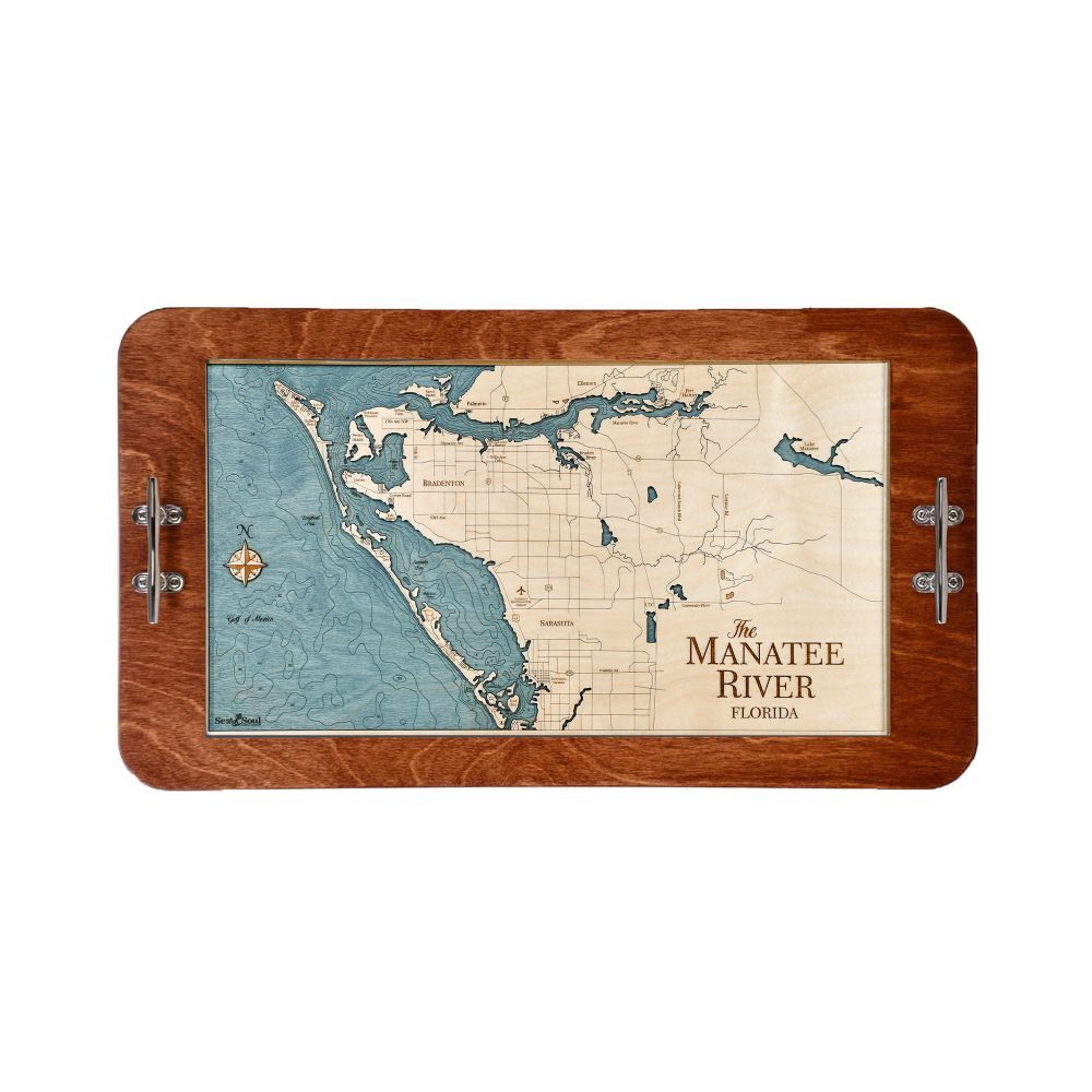 Manatee River boat cleat serving tray