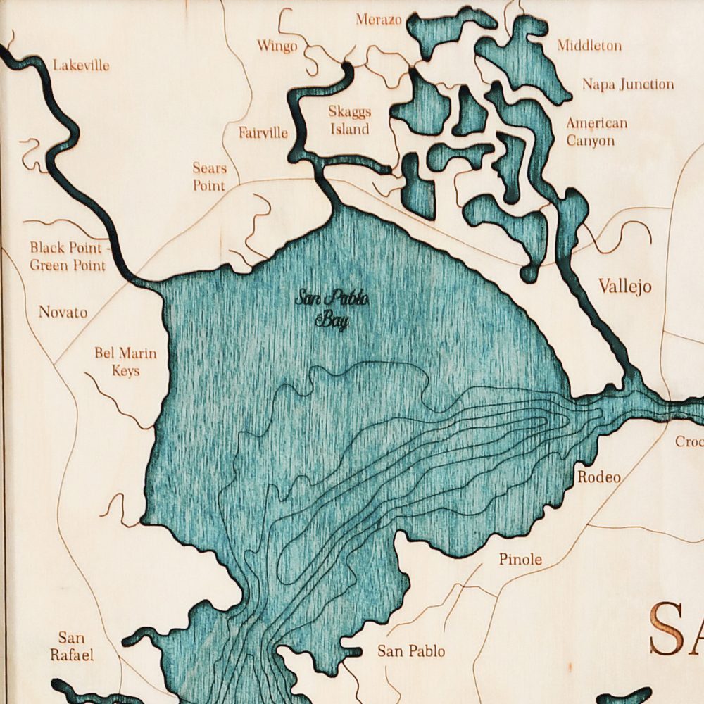 San Francisco boat cleat serving tray details