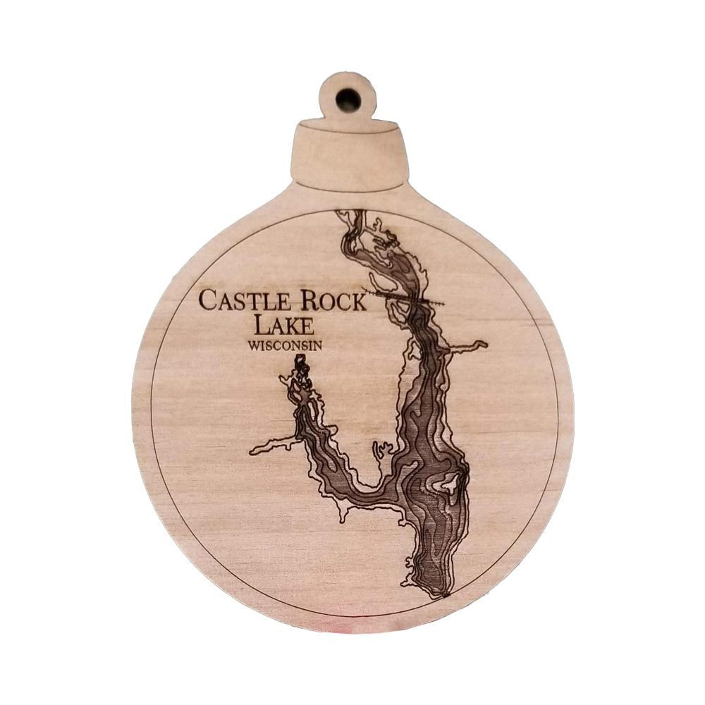 Castle Rock Lake engraved ornament