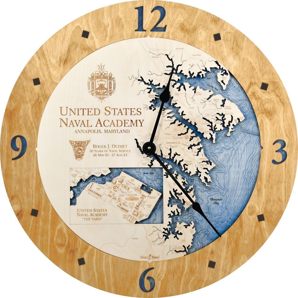 Military 36 Gift Clock - Golden Honey