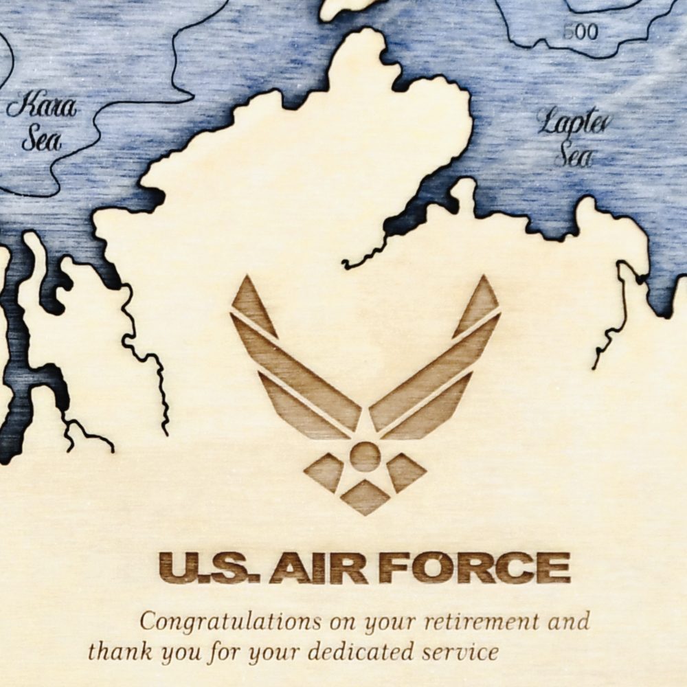 military gifts - world chart - air force logo