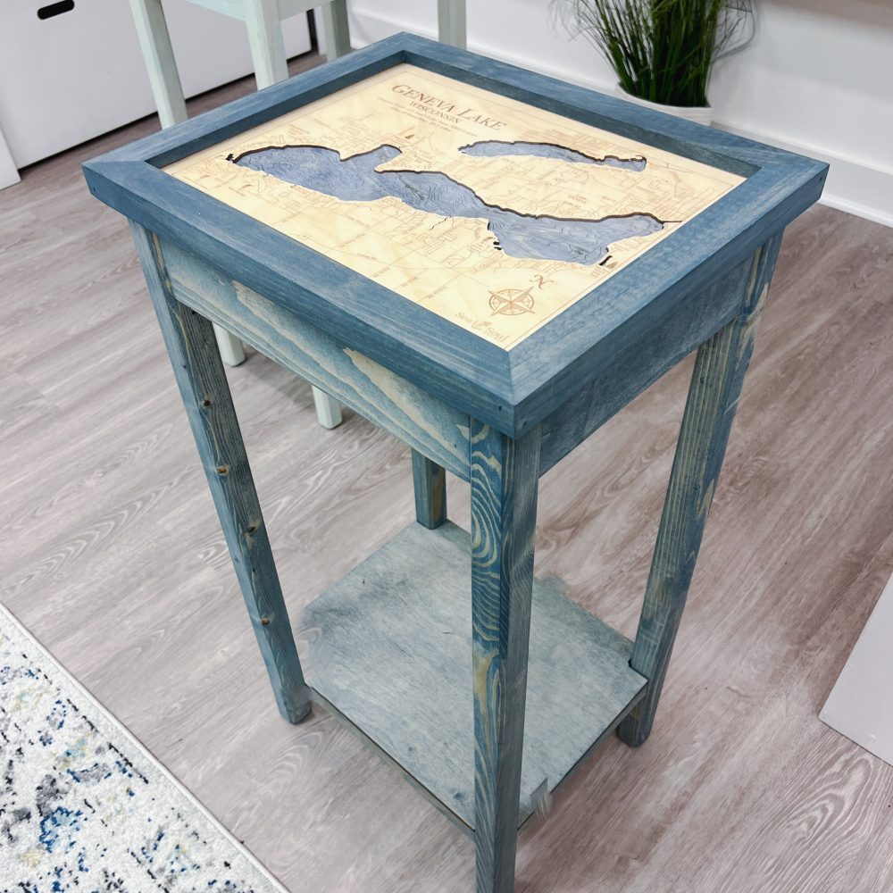 Geneva Lake Accent Table in Use