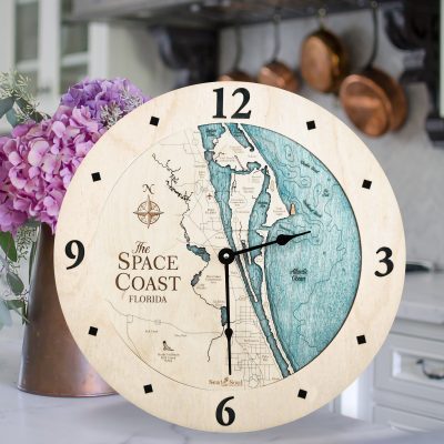 Florida Space Coast Wall Clock - Spring Forward with Fresh Coastal Style