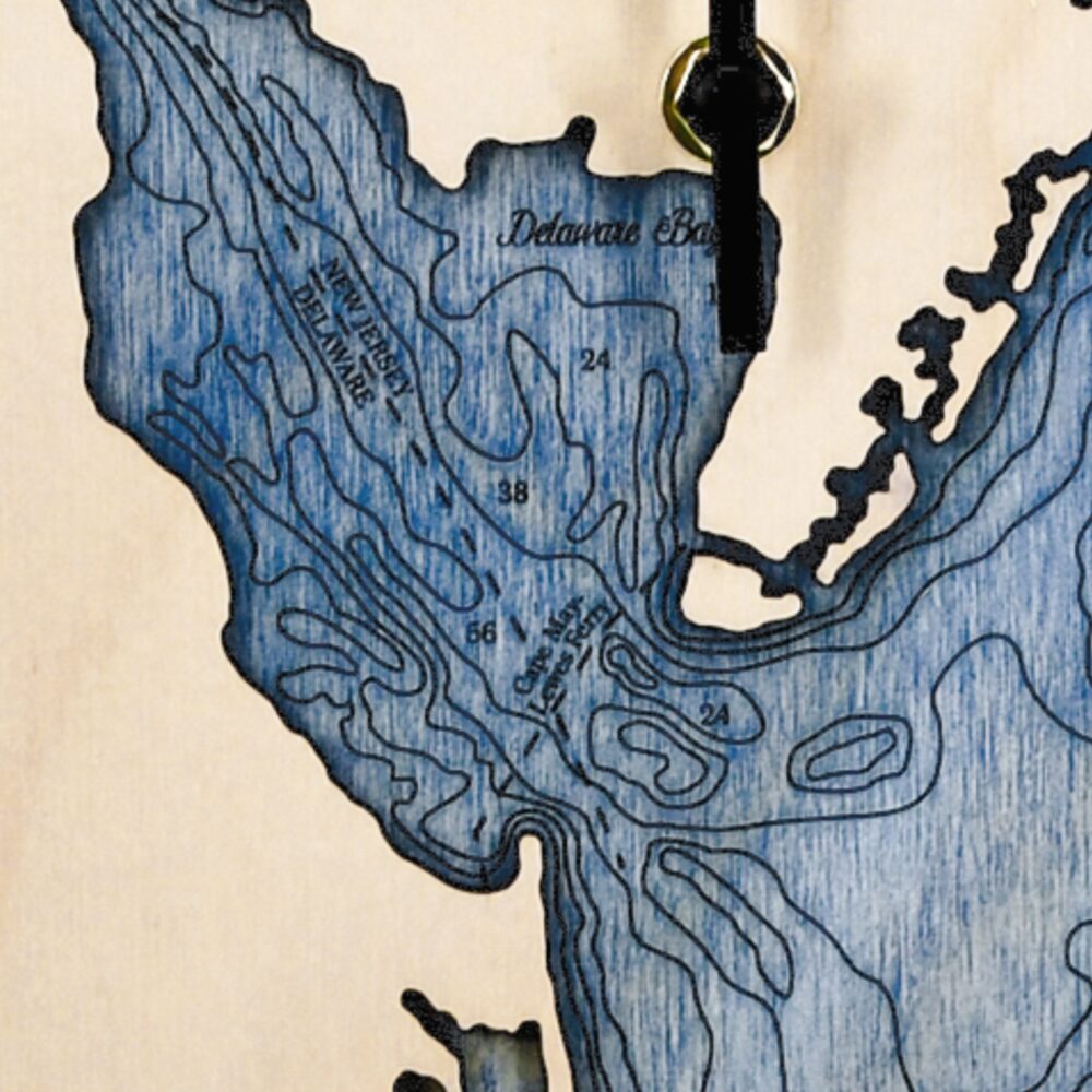 Delaware Bay Tide Clock detail