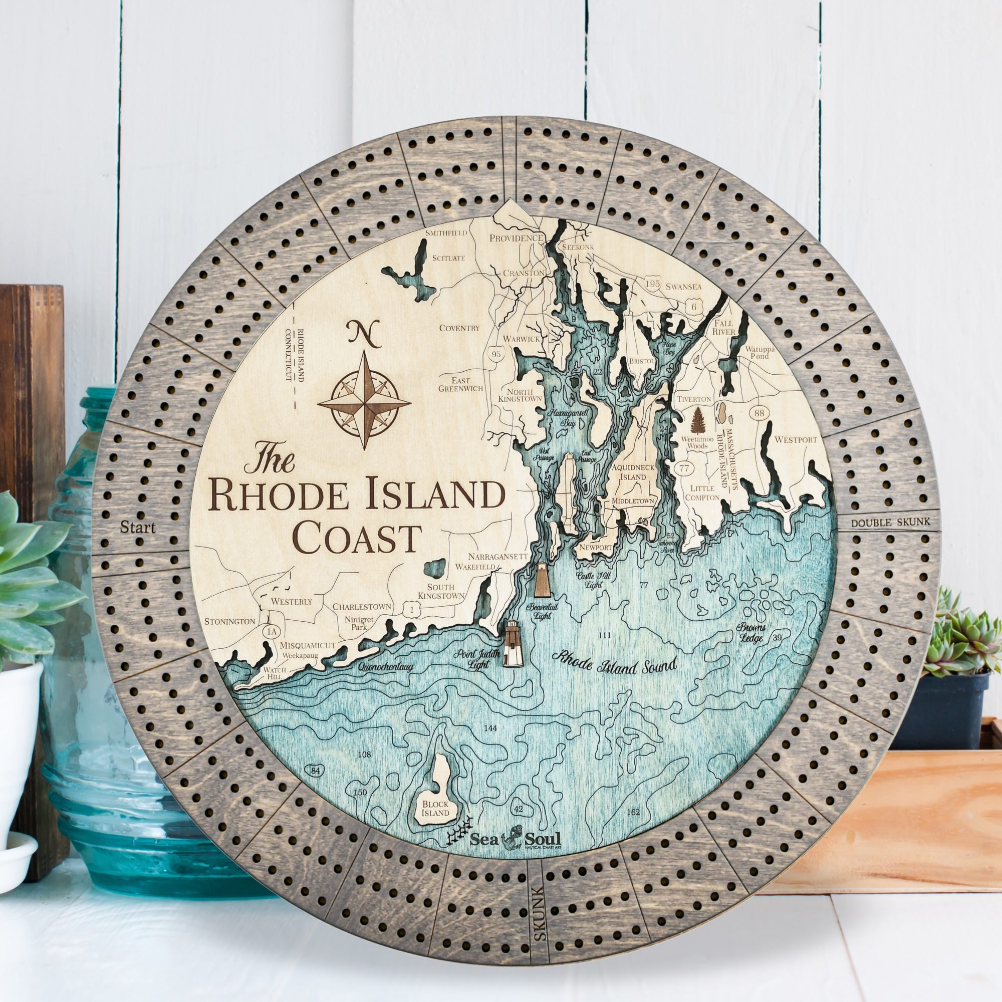 RI Coast driftwood BG water