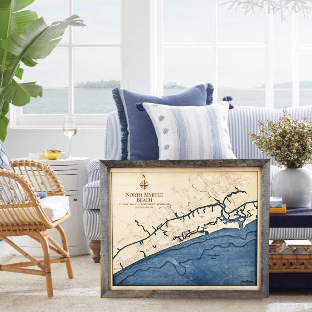 North Myrtle Beach with Weathered Pine Frame in use