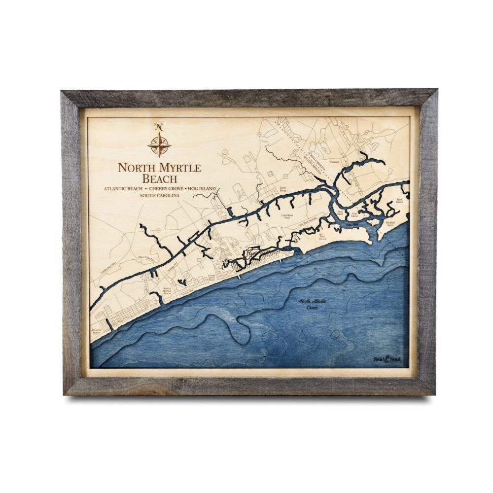 North Myrtle Beach in Weathered Pine Frame