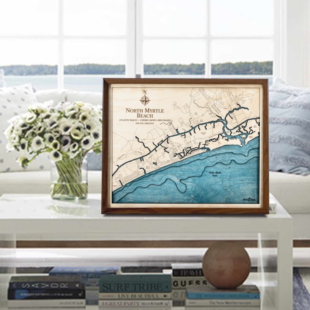 North Myrtle Beach in Walnut Frame in use