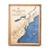 Appalachian Trail Thru-Hike Map Cherry frame