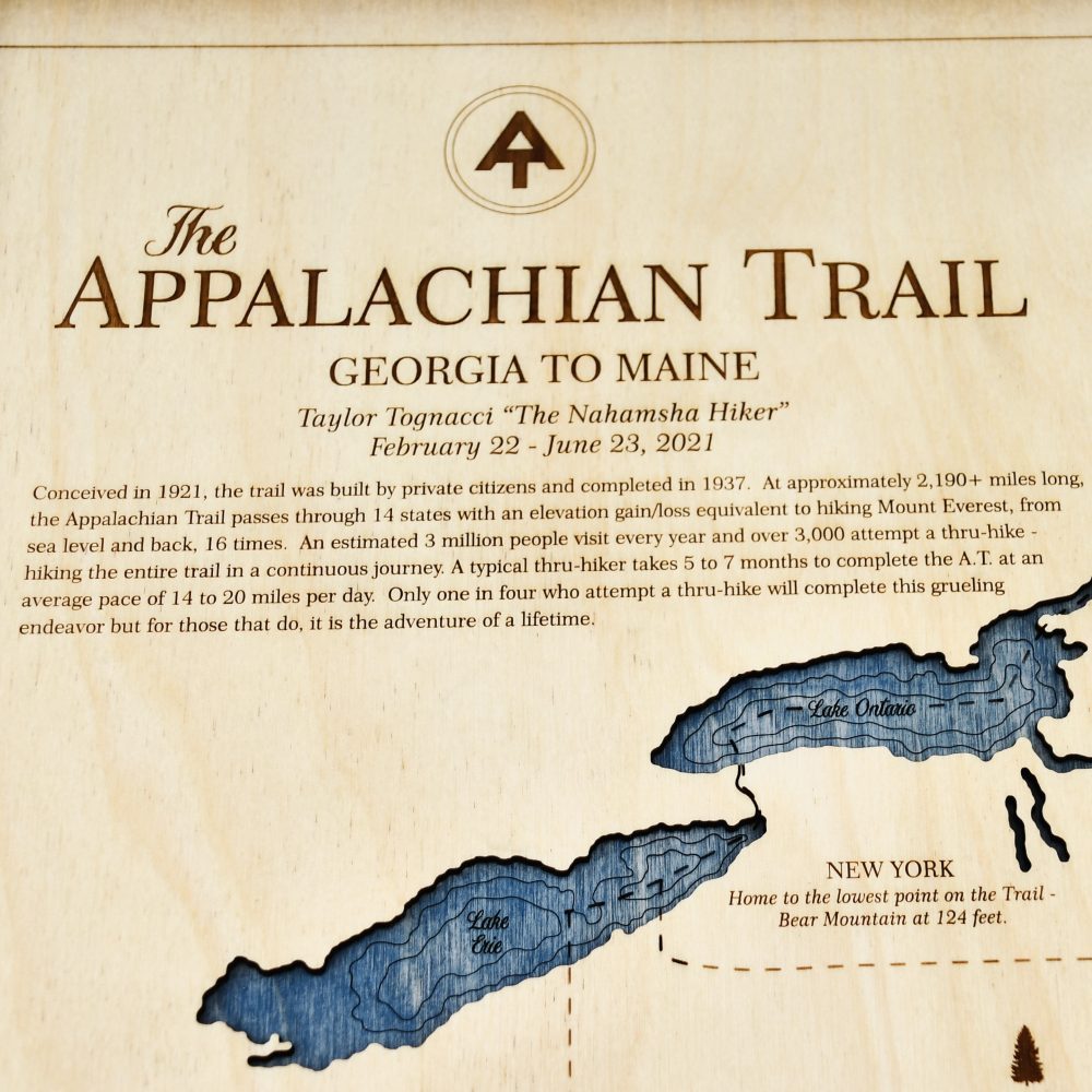 Appalachian Trail Thru-Hike Map detail title