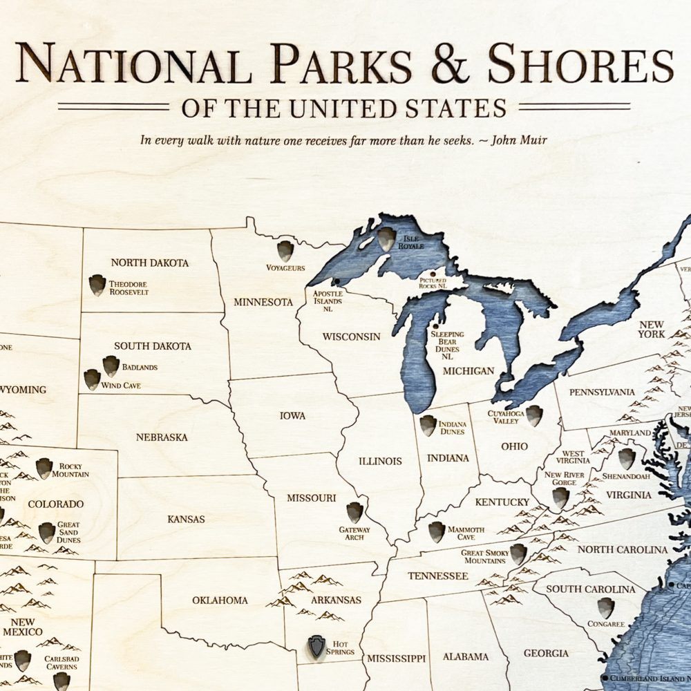 National Parks Adventure Map Park Quote Detail