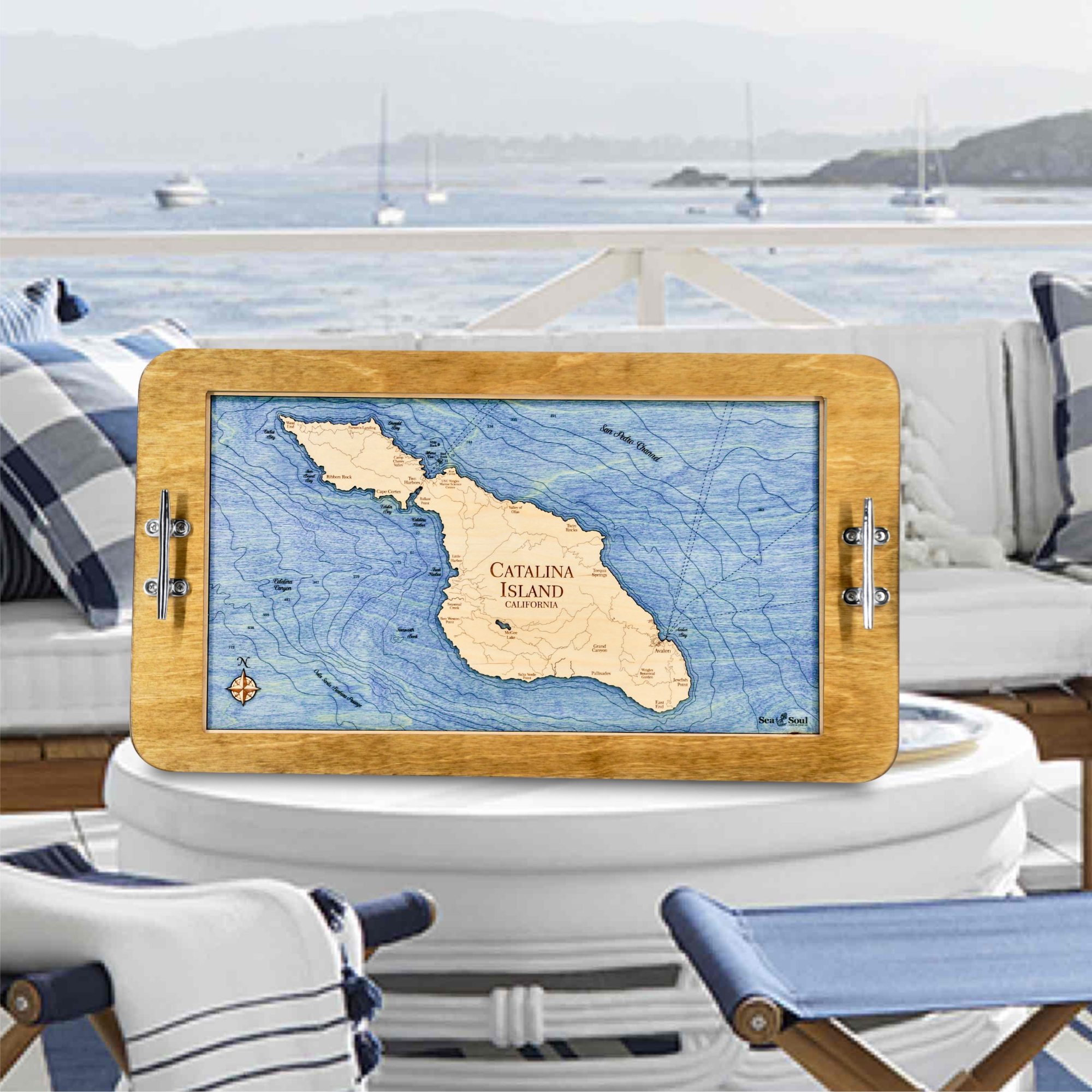 Catalina Island Honey with Deep Blue Water