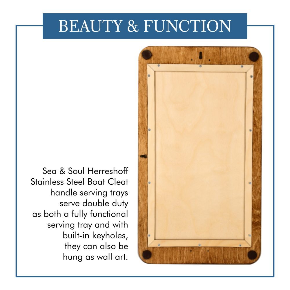 Boat Cleat Handle Serving Tray Back