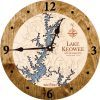 Lake Keowee Nautical Map Clock