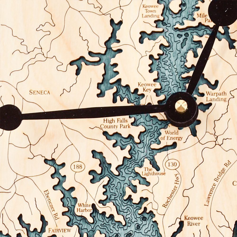 Lake Keowee Blue Green Water detail 1