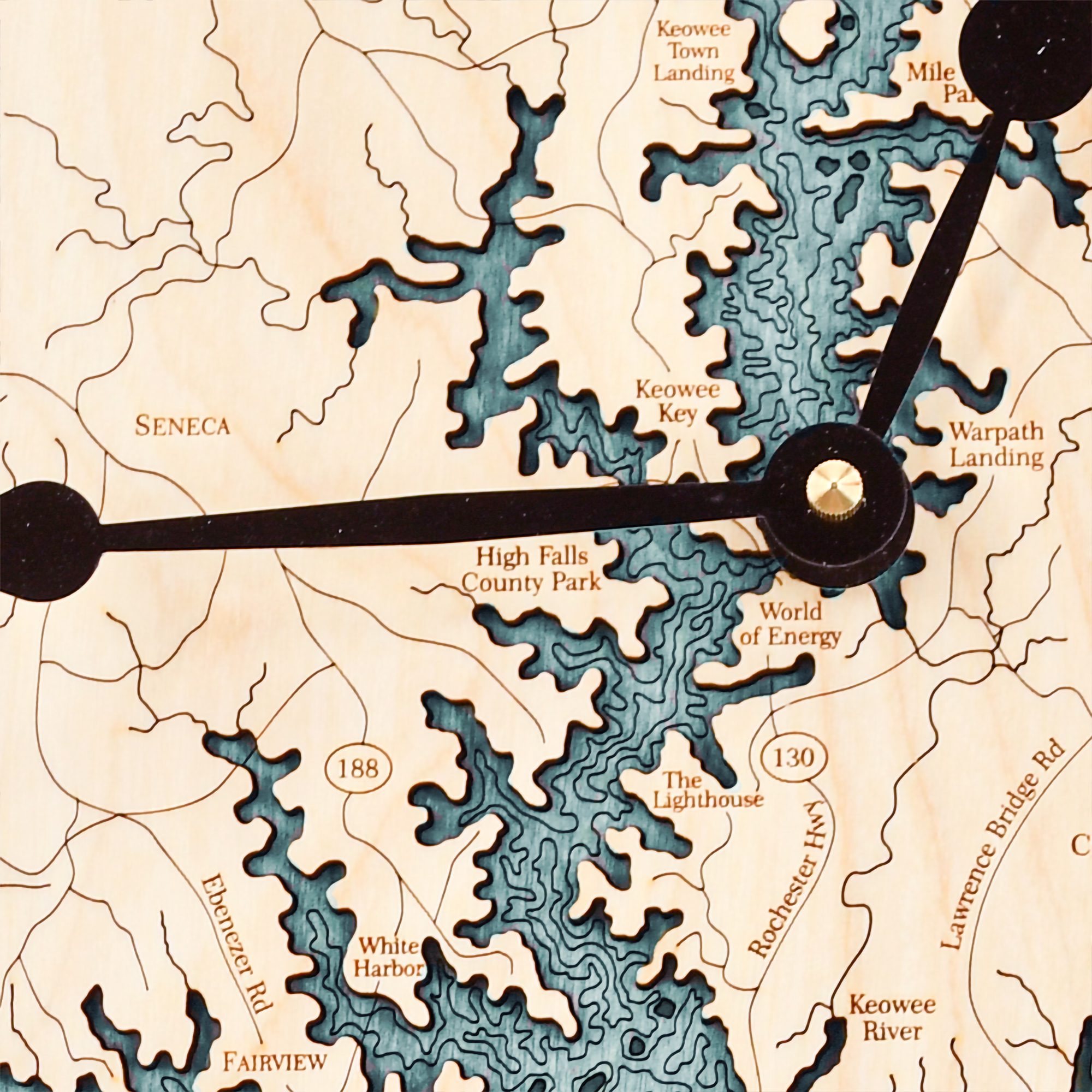 Lake Keowee Blue Green Water detail 1