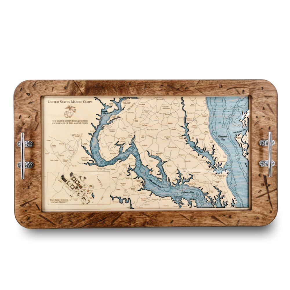 US Marine Corp with Basic School Tray