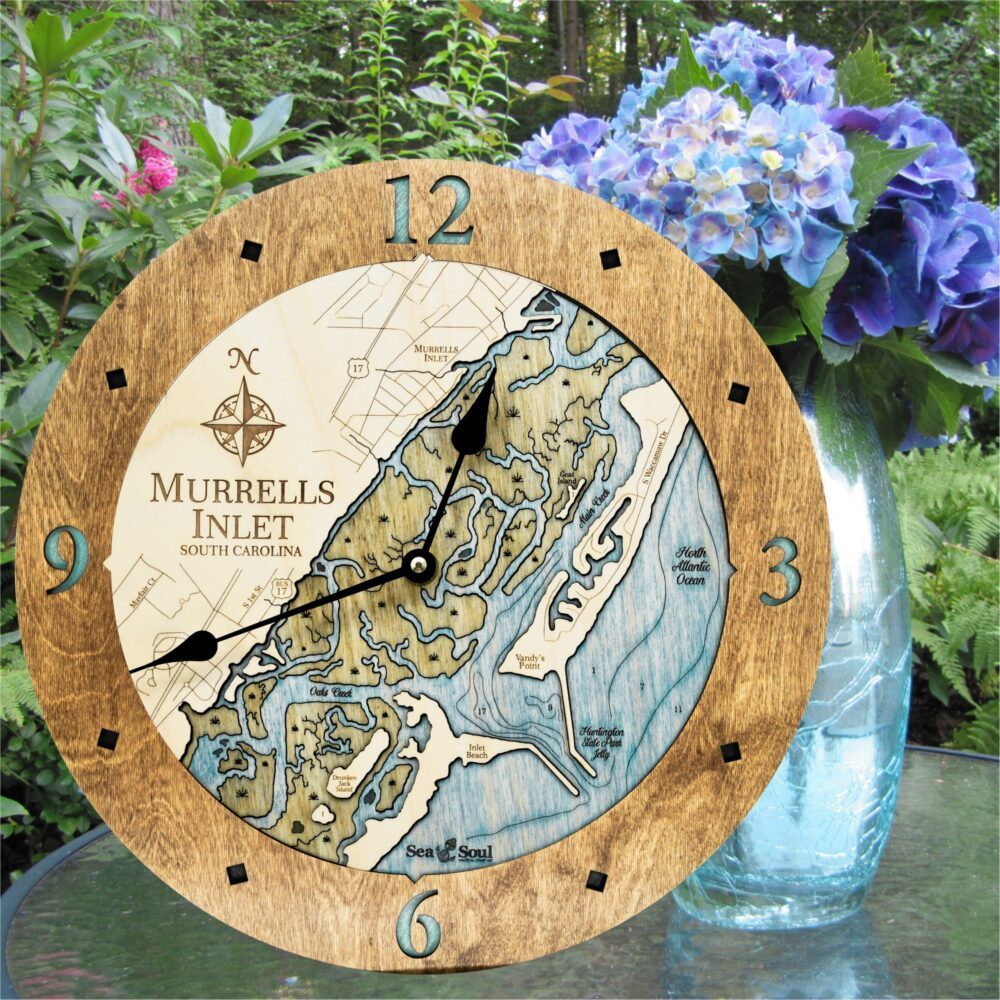 Murrells Inlet Clock Americana with Deep Blue Water in use